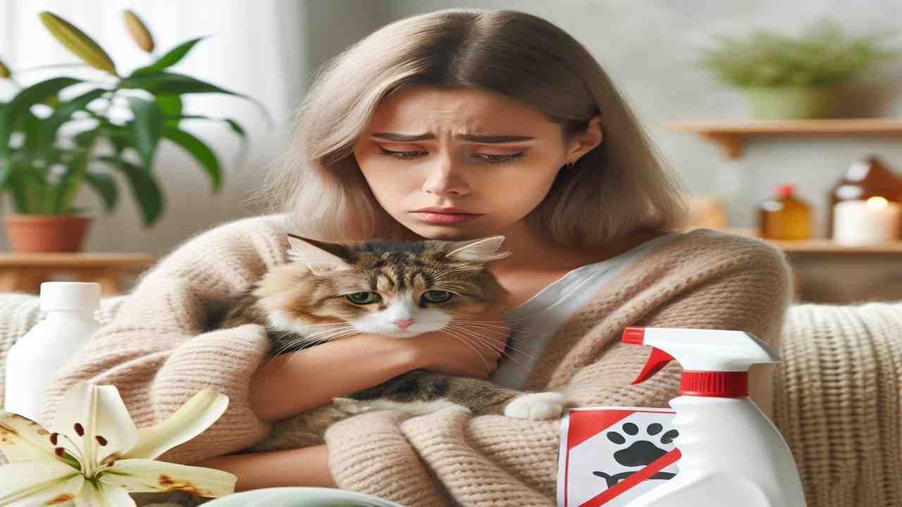 القيء المرتبط بالسموم للقطط